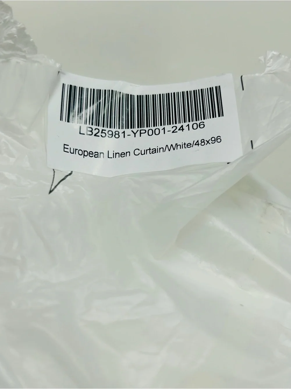 NWT QUINCE Set Of 2 48x96 European Linen Curtains White 8695